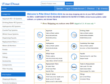 Tablet Screenshot of filterdirect.com